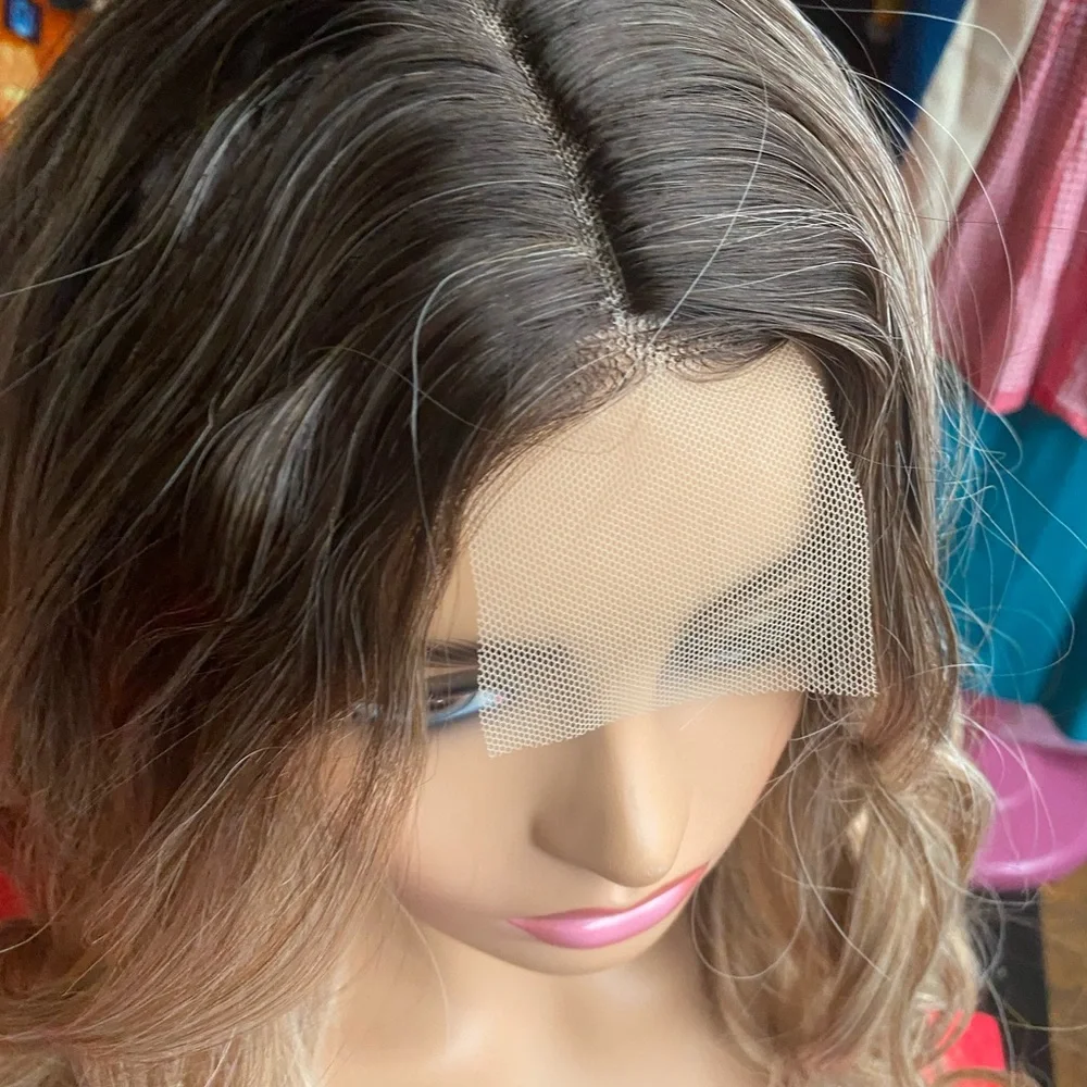 CLEARANCE Center part Lace front caramel wig